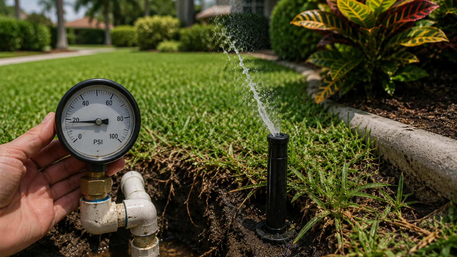 low water pressure sprinkler repair
