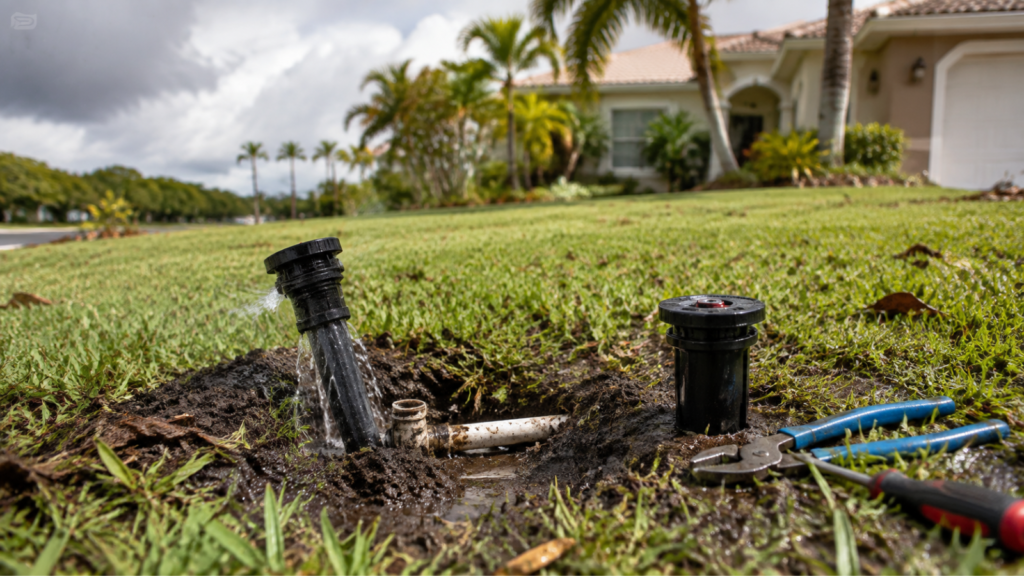 hurricane sprinkler damage repair