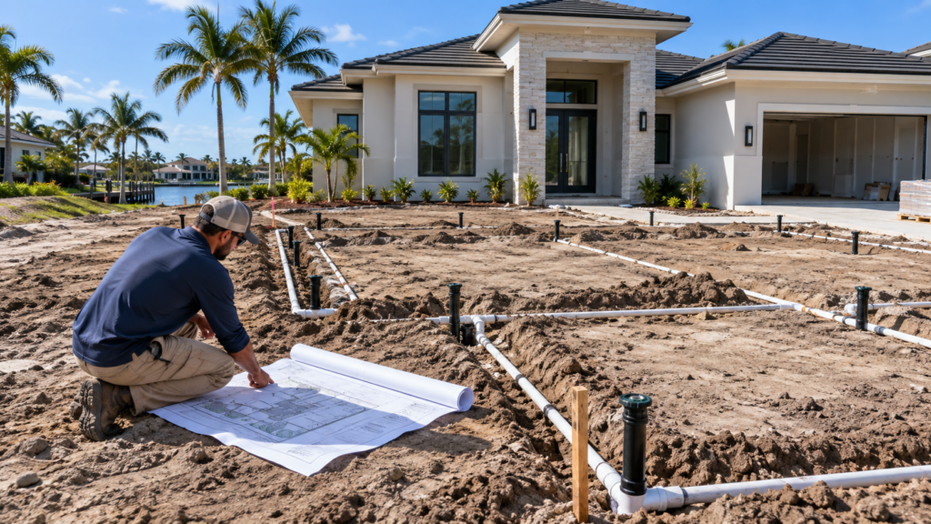 new construction irrigation planning